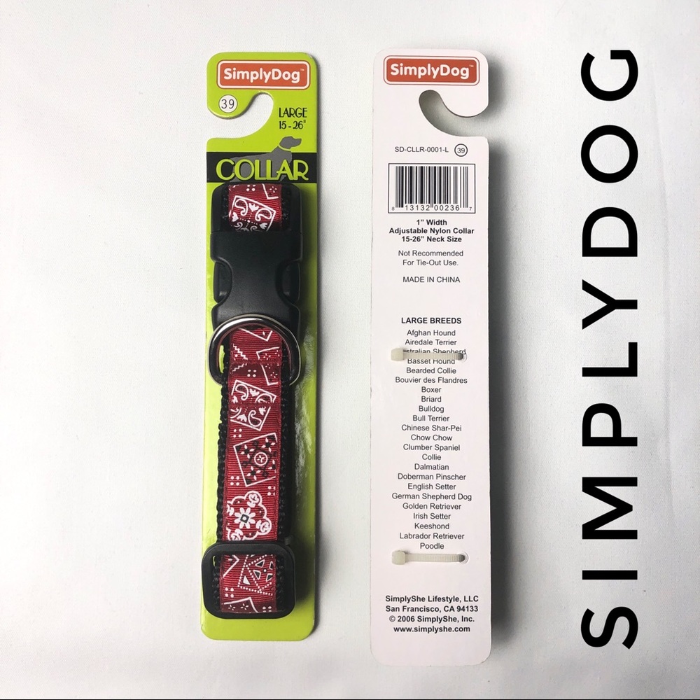 ❌Sold❌ NEW Simplydog Large (15-26") Nylon Adjustable Dog